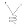 Y Style Adjustable Broad Tip Nipple Clamps With Clit Clamp Silver