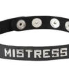 Wordband Collar - Mistress - Black