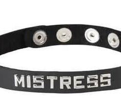 Wordband Collar - Mistress - Black
