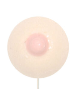 Large Single Boob with Stick Butterscotch Lollipop