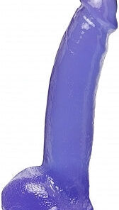 Basix Rubber Works 9 Inches Suction Cup Dong Purple
