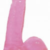 Basix Dong With Suction Cup 6 Inches Pink