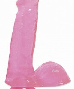 Basix Dong With Suction Cup 6 Inches Pink