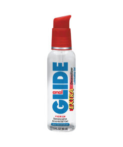 Body Action Anal Glide Extra 2 Fl Oz Water Based Desensitizing Lubricant