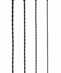 Shots Ouch Beginner Urethral Sounding Silicone Spiral Screw Plug Set - Black