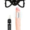 Lux Fetish 6.5" Realistic Vibrating Dildo W/strap On Harness Set