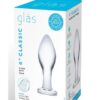 4 In Classic Glass Butt Plug