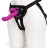 Happy Rabbit Vibrating Strap On Harness Set Purple