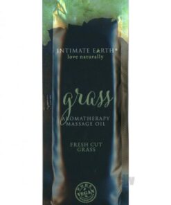 Intimate Earth Grass Massage Oil Foil Sachet 1oz