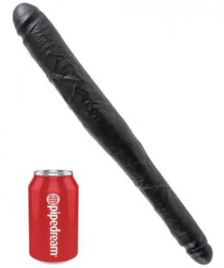 King Cock 16" Tapered Double Dildo - Black