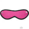 Rouge Leather Blindfold Eye Mask Pink