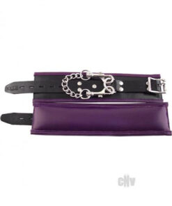 Rouge Padded Wrist Cuffs Black/purple