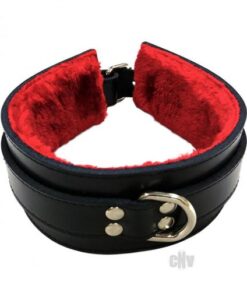 Rouge Fur Collar Black/red