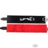 Rouge Fur Ankle Cuff Black/red