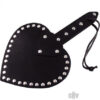 Rouge Heart Paddle Black Leather