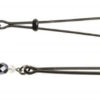 Black Beaded Nipple Clamps With Tweezer Tip Black