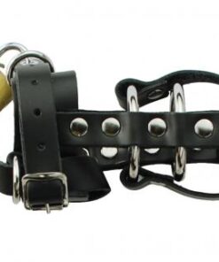 Locking C Ring Chastity - Black