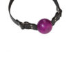 Small Ball Gag With Buckle 1.5 Inch Purple