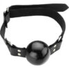 Large Ball Gag With D Ring 2 Inch - Black