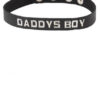 Wordband Collar Daddys Boy Black