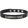 Wordband Collar - Submissive - Black