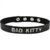 Wordband Collar Bad - Kitty - Black