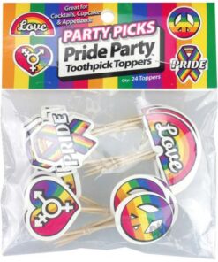 Pride Party Picks 24 Toothpick Toppers