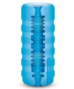 Zolo Backdoor Squeezable Vibrating Stroker Blue