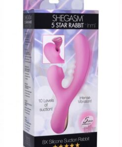 8x Silicone Suction Rabbit - Pink