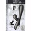 Shegasm 5 Star 7x Suction Come-hither Silicone Rabbit - Black