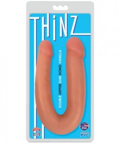 Thinz Double Dipper Slim 13" Dong - Vanilla