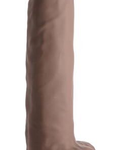 Curve Novelties Fleshstixxx 10" Dildo W/balls - Chocolate