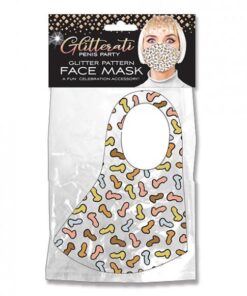 Glitterati Penis Party Face Mask