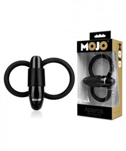 Mojo Apeiros 7 Function Vibrating Cock & Balls Ring Black