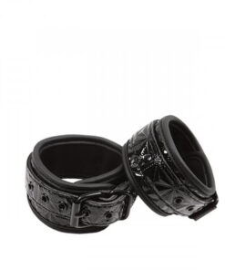 Sinful Black Ankle Cuffs