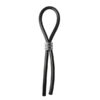 Bolo Lasso & Grooved Stainless Steel Slider Black