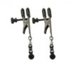 Black Beaded Clamps - Adjustable Broad Tip
