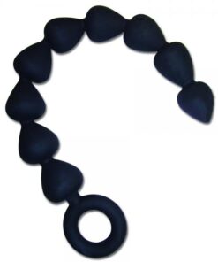 Sex & Mischief silicone anal beads - black