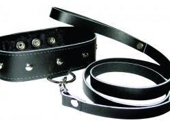 Sportsheets Leather Leash and Collar