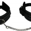 Edge Leather Ankle Restraints Black