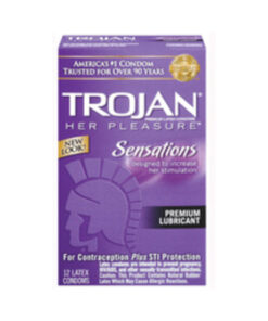Trojan Her Pleasure Lubricated Latex Condoms