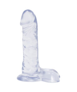 Crystal Jellies Ballsy Super C*ck 7 Inch - Clear