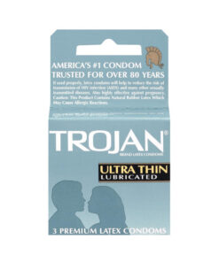 Trojan Condoms Sensitive Ultra Thin Lubricated 3 Pack