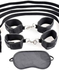 Fetish Fantasy Cuff and Tether Set Black