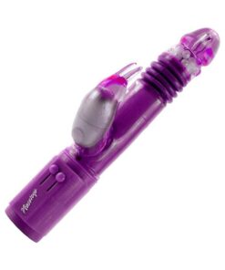 Deep Stroker Rabbit Vibe With Clit Stimulator - Purple
