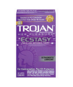 Trojan Ecstasy Her Pleasure Condoms With Ultrasmooth Lubricant