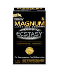Trojan Ecstasy Magnum Condoms With Ultrasmooth Lubricant