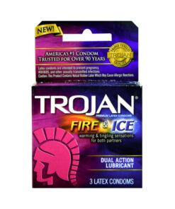 Trojan Fire & Ice Lubricated Latex Condoms