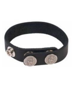 Spartacus Leather Cock Ring Nickel Free Snaps