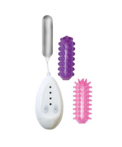 Passion Bullet Vibrating Bullet with 2 Sleeves